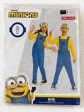 Minions Bob Toddler Halloween Costume 2T Target Exclusive NIP